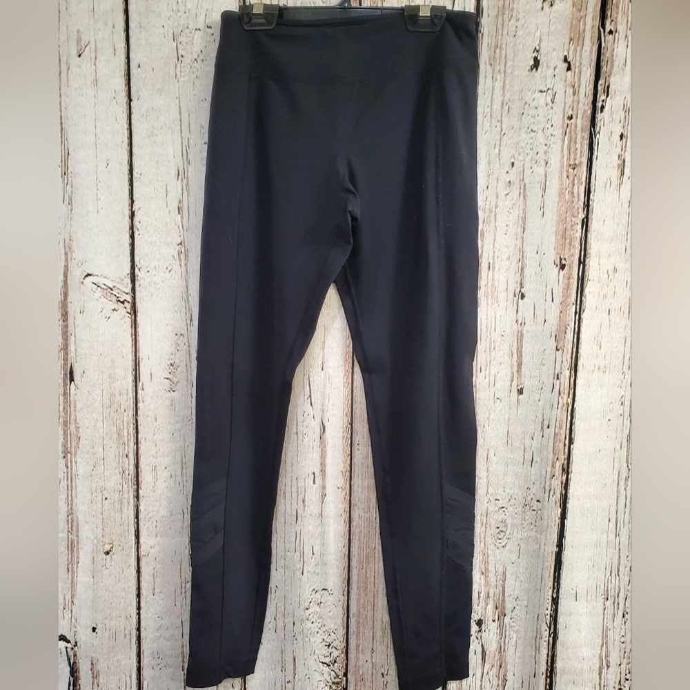 Kyodan Women's Small Black Full-Length Athletic Yoga Leggings High-Waist Stretch